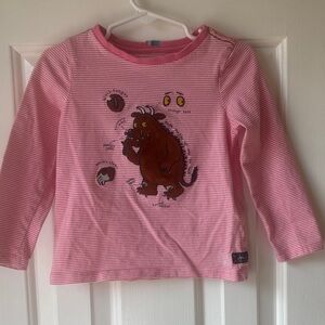 Joules Pink Gruffalo Kids Long Sleeve Shirt